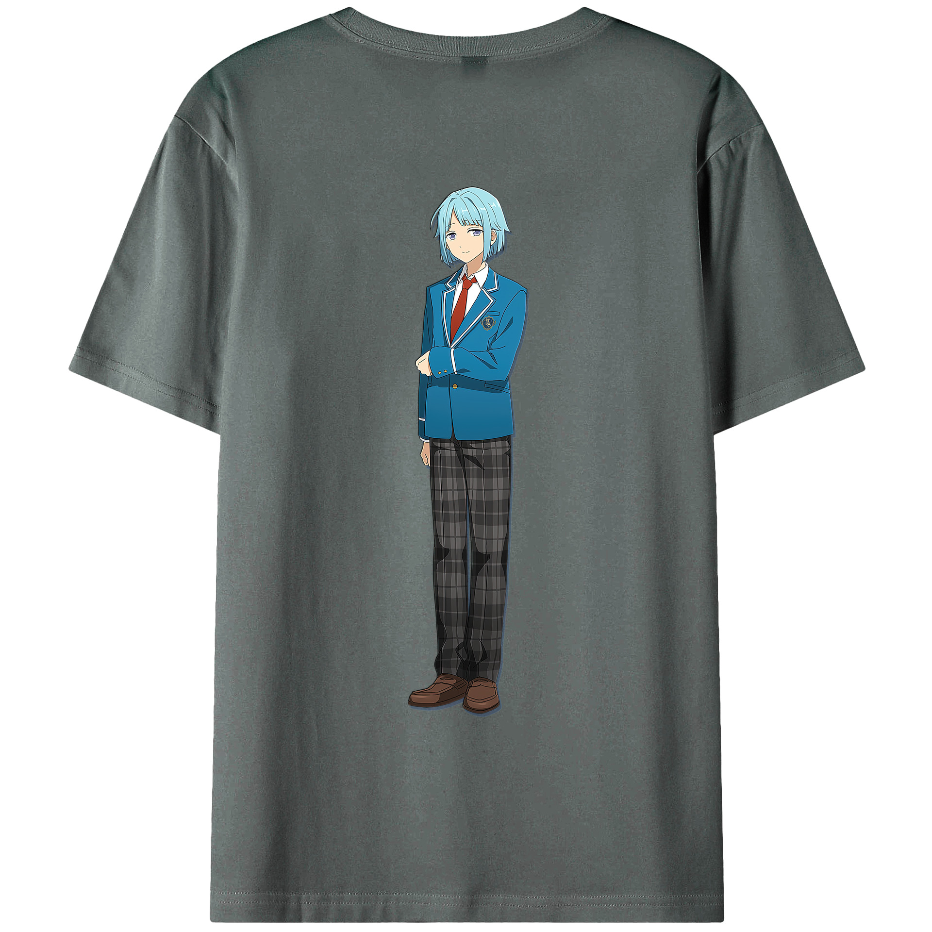 （画像用） あんさんぶるスターズ! Ensemble Stars 綿100％ メンズ半袖Tシャツ（バックプリント） 通気性